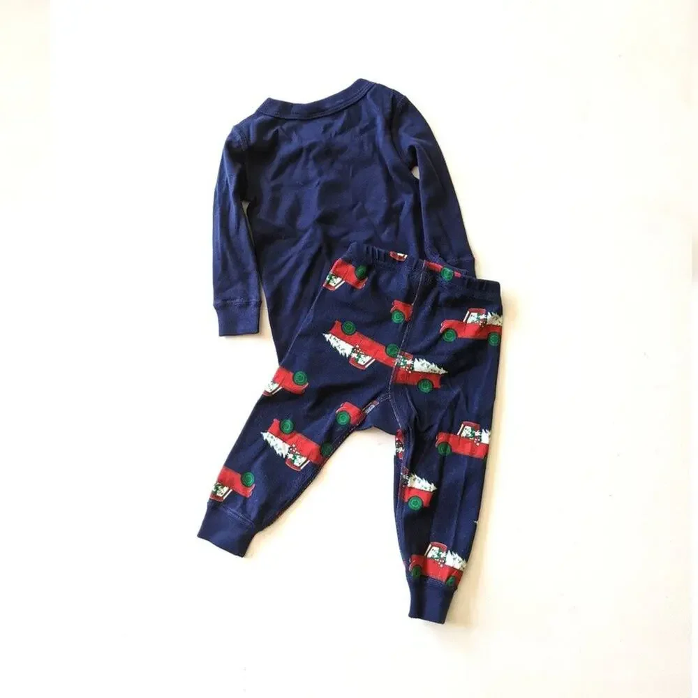 Hanna Andersson Disney Pajamas Baby Size 12-18m Christmas Mickey Mouse